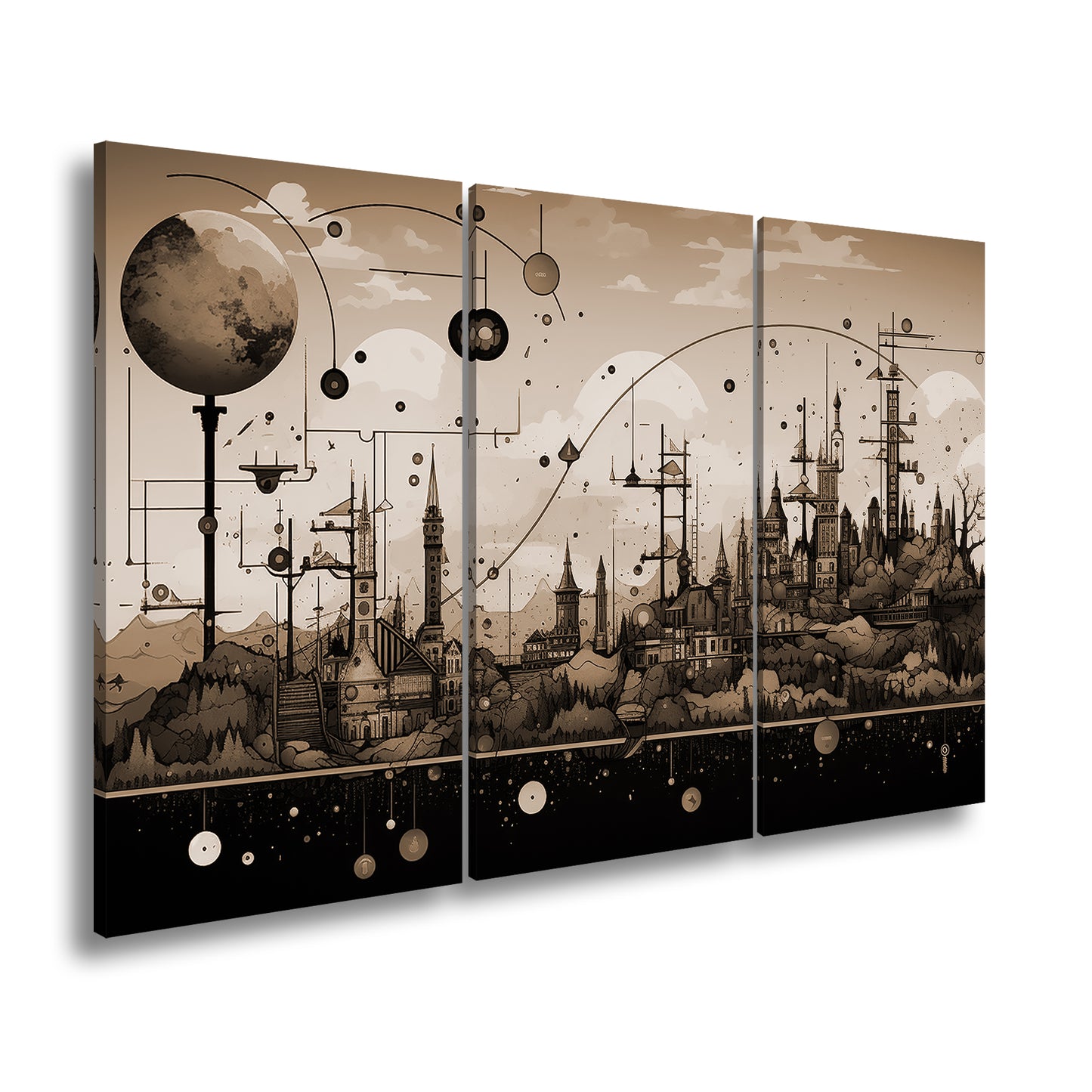 Hauptbild Sepia 3 Teilig