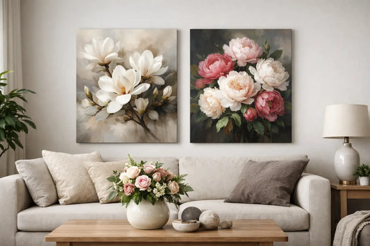 Blumenbilder für Wohnzimmer richtig wählen