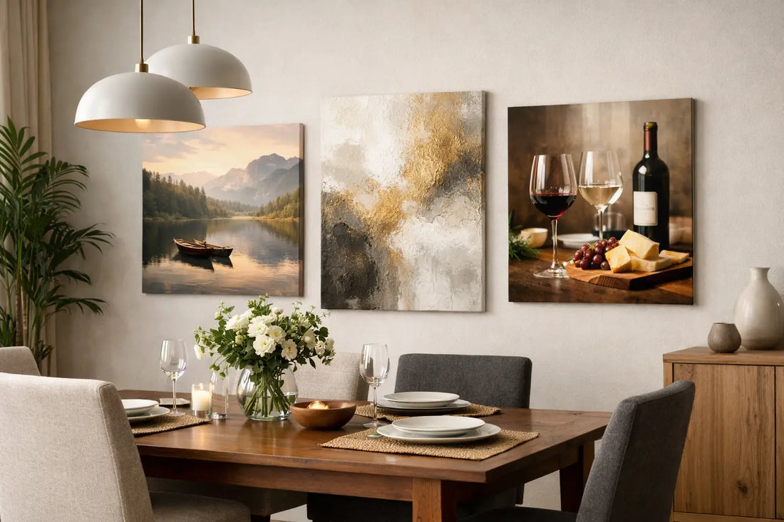 Welche Leinwandbilder passen ins Esszimmer?
