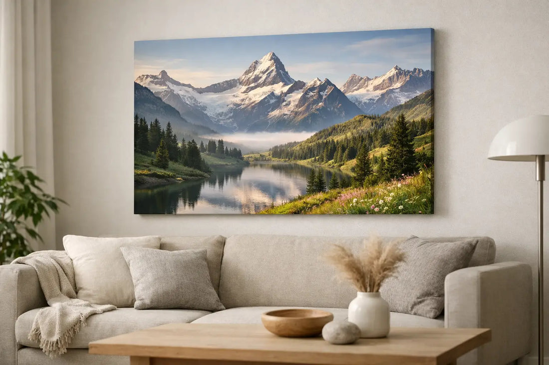 Berglandschaft Leinwandbild fürs Wohnzimmer