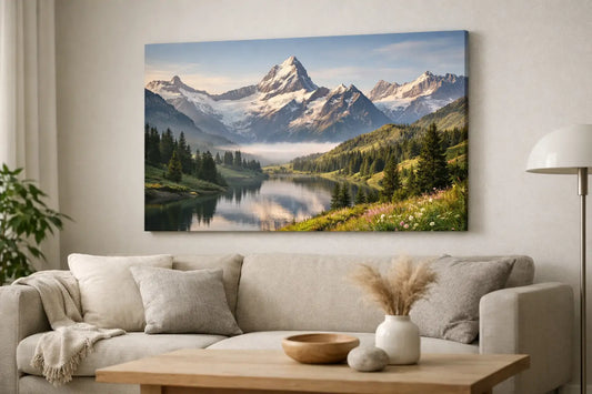Berglandschaft Leinwandbild fürs Wohnzimmer