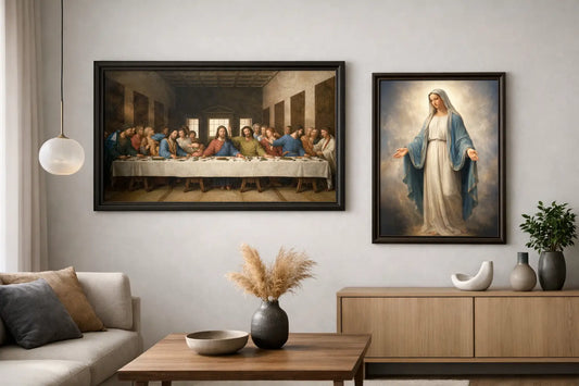 Religiöse Wandbilder modern inszenieren