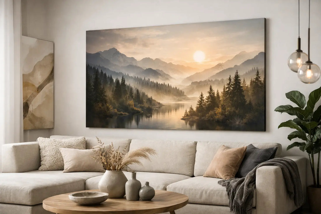 Wohntrends mit großen Wandbildern für 2026
