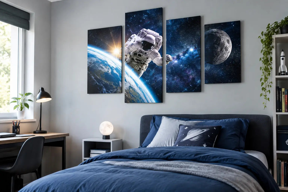 Weltraum Leinwandbilder für Jugendzimmer