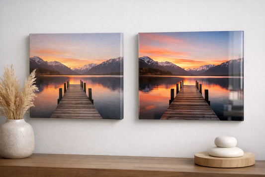Leinwand Acrylglas: Welcher Look passt zum Raum?