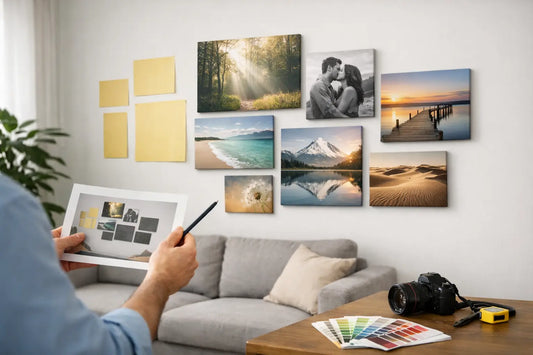 Leinwandbild Galerie Wand planen leicht gemacht
