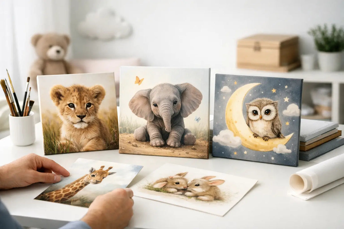 Tierbilder Leinwand für Kinderzimmer wählen
