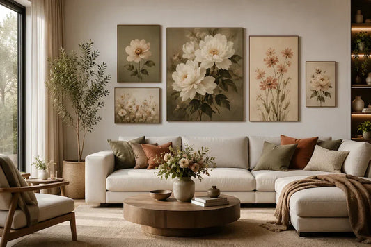 Blumenbilder für Wohnzimmer richtig wählen