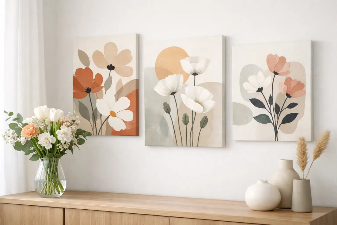Leinwandbilder Blumenmotive modern skandinavisch