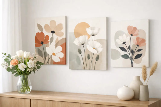 Leinwandbilder Blumenmotive modern skandinavisch