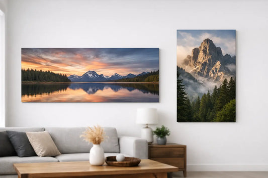 Panoramaformat oder Hochformat beim Wandbild?