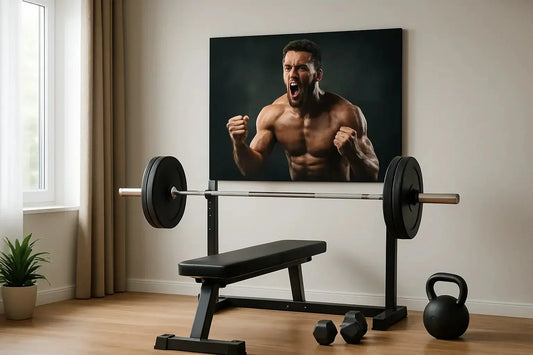 Leinwandbild fürs Home-Gym: Motivation an der Wand - deyoli