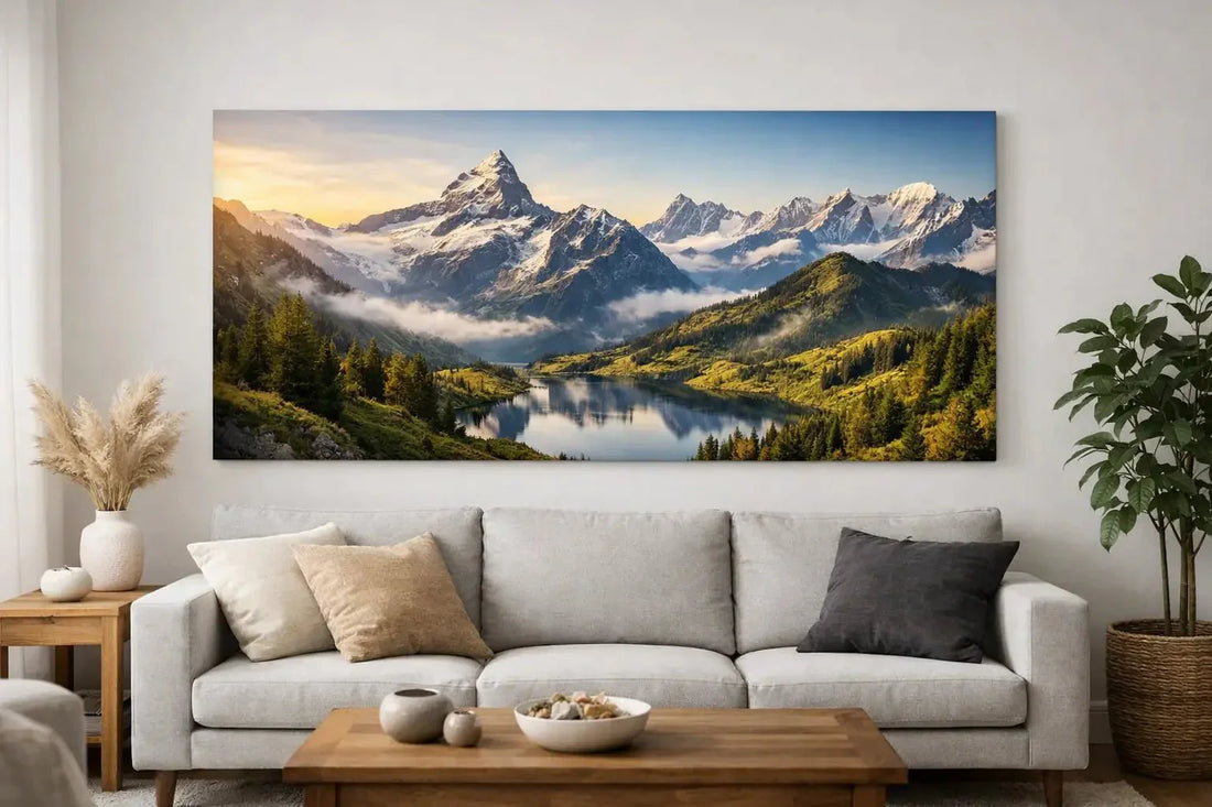 Leinwandbilder Bergpanorama fürs Wohnzimmer - deyoli