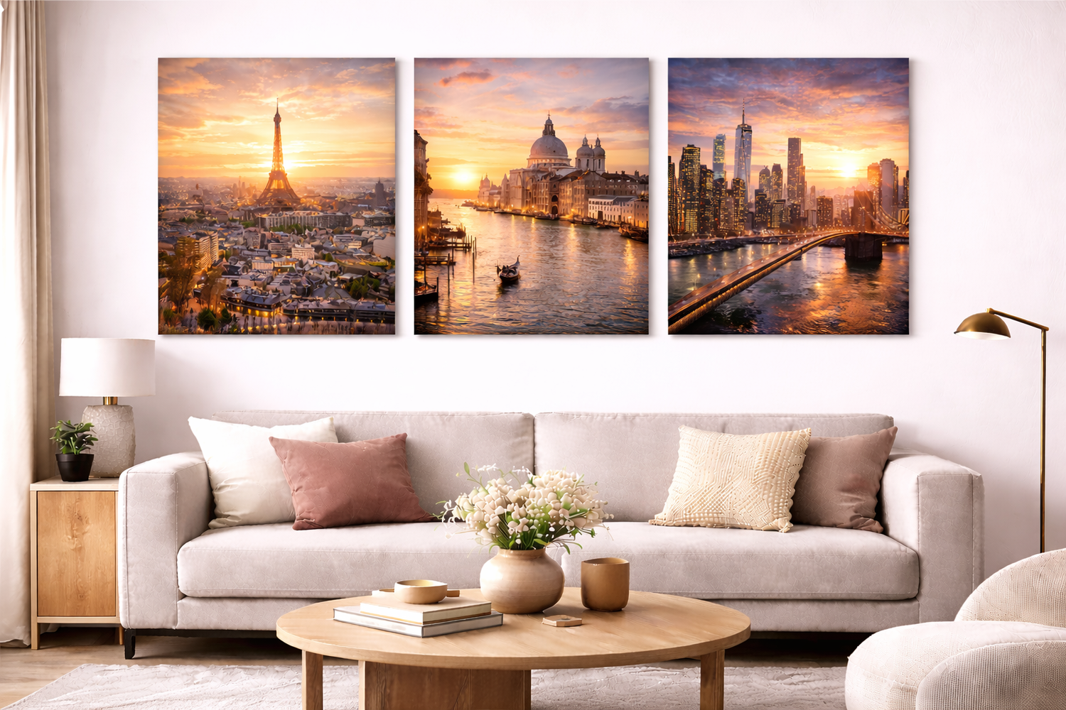 Stadtlandschaftsmotive Leinwandbilder Kollektion