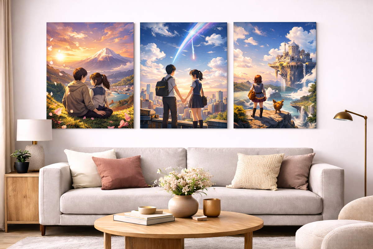 Animebilder Leinwandbilder Kollektion