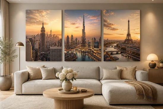 Stadtbilder auf Leinwand – Skyline & Städtebilder
