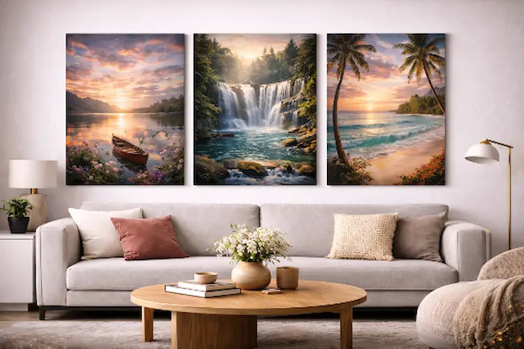 Wasserlandschaftsbilder auf Leinwand