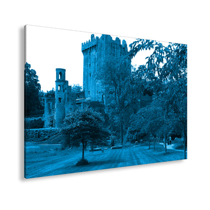 deyoli Leinwandbild Blarney Castle in Irland Format 100x70 Effekt: Monocrome Blau