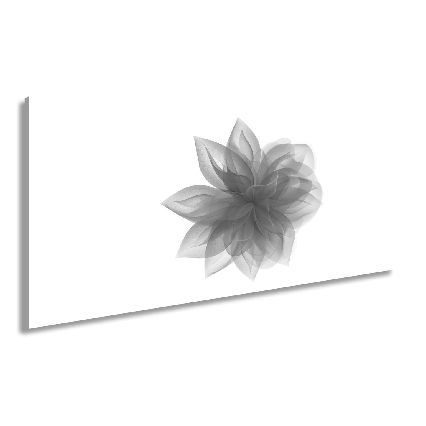 Leinwandbild Abstrakte Blume aus fließenden Farbschleiern - deyoli