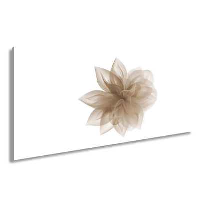 Leinwandbild Abstrakte Blume aus fließenden Farbschleiern - deyoli