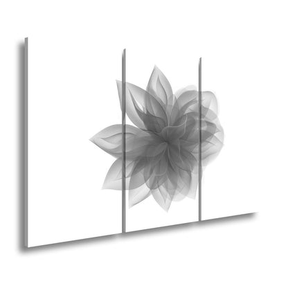 Leinwandbild Abstrakte Blume aus fließenden Farbschleiern - deyoli