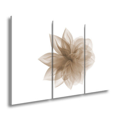 Leinwandbild Abstrakte Blume aus fließenden Farbschleiern - deyoli