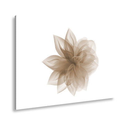 Leinwandbild Abstrakte Blume aus fließenden Farbschleiern - deyoli