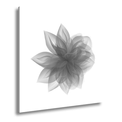 Leinwandbild Abstrakte Blume aus fließenden Farbschleiern - deyoli