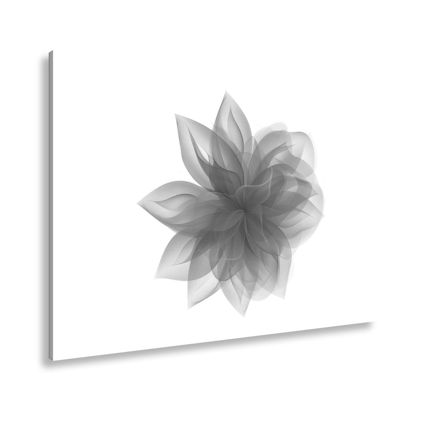 Leinwandbild Abstrakte Blume aus fließenden Farbschleiern - deyoli