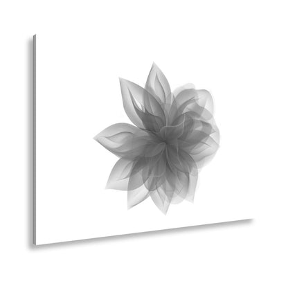 Leinwandbild Abstrakte Blume aus fließenden Farbschleiern - deyoli