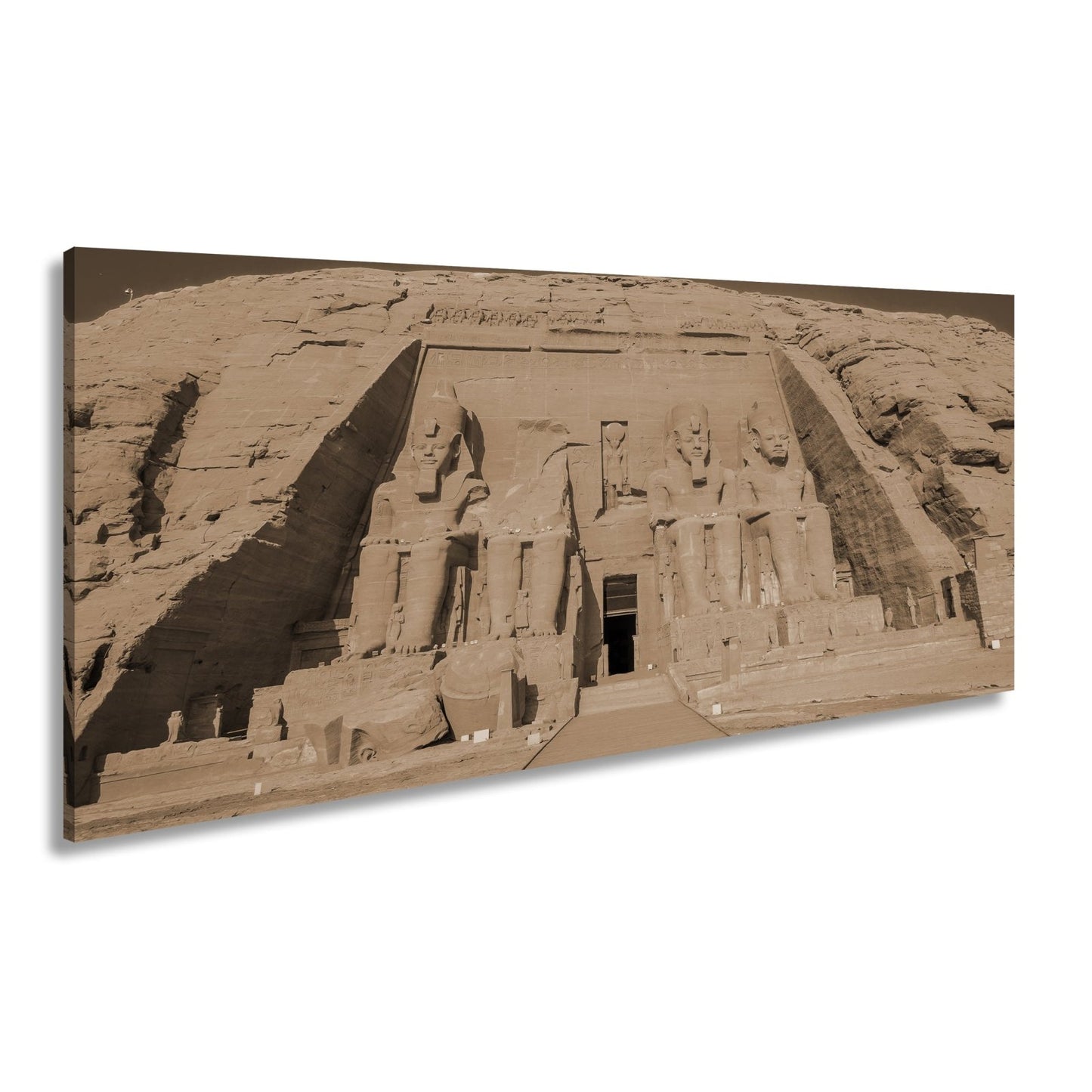 Leinwandbild Abu Simbel – ewige Wacht der Pharaonen in Stein gemeißelt. - deyoli