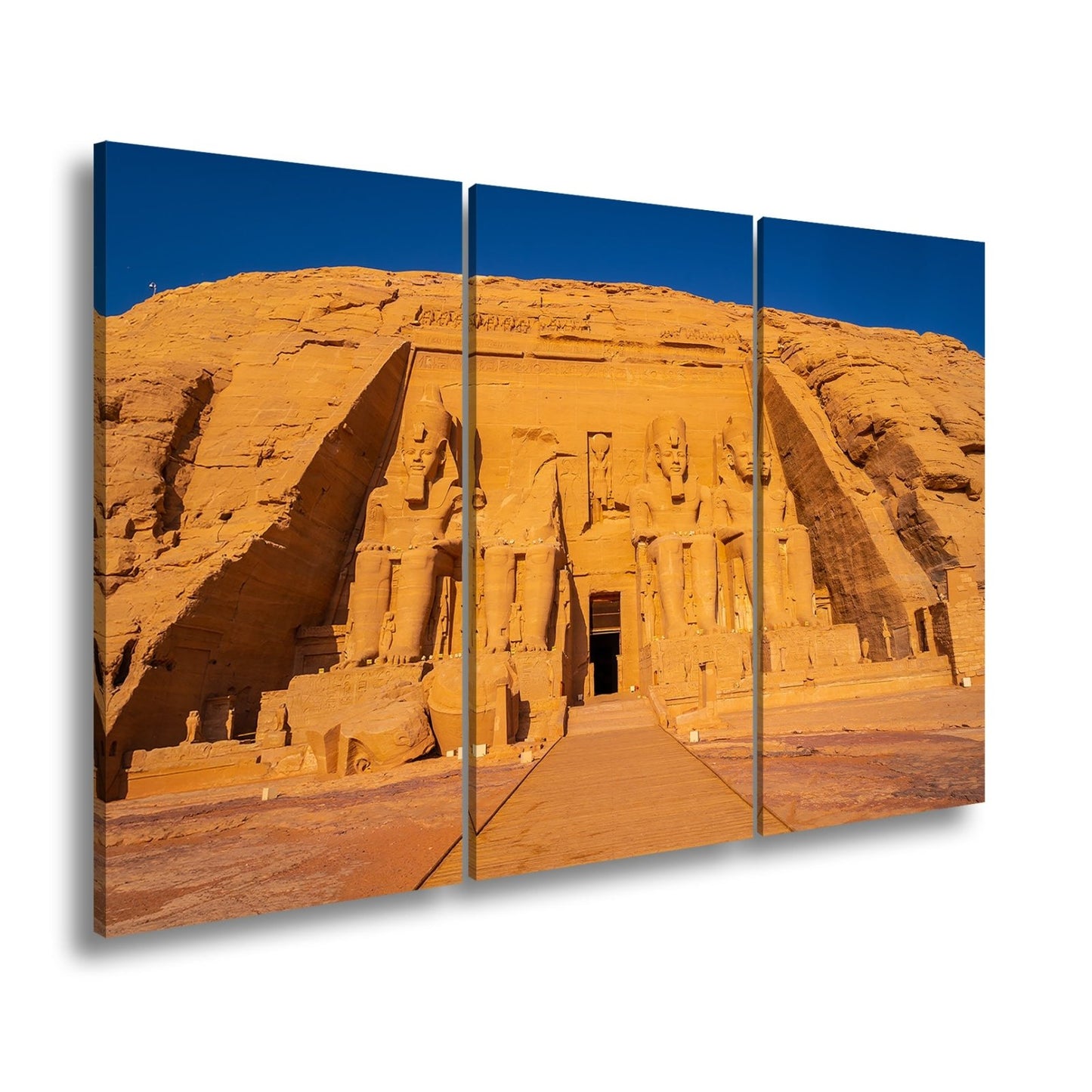 Leinwandbild Abu Simbel – ewige Wacht der Pharaonen in Stein gemeißelt. - deyoli