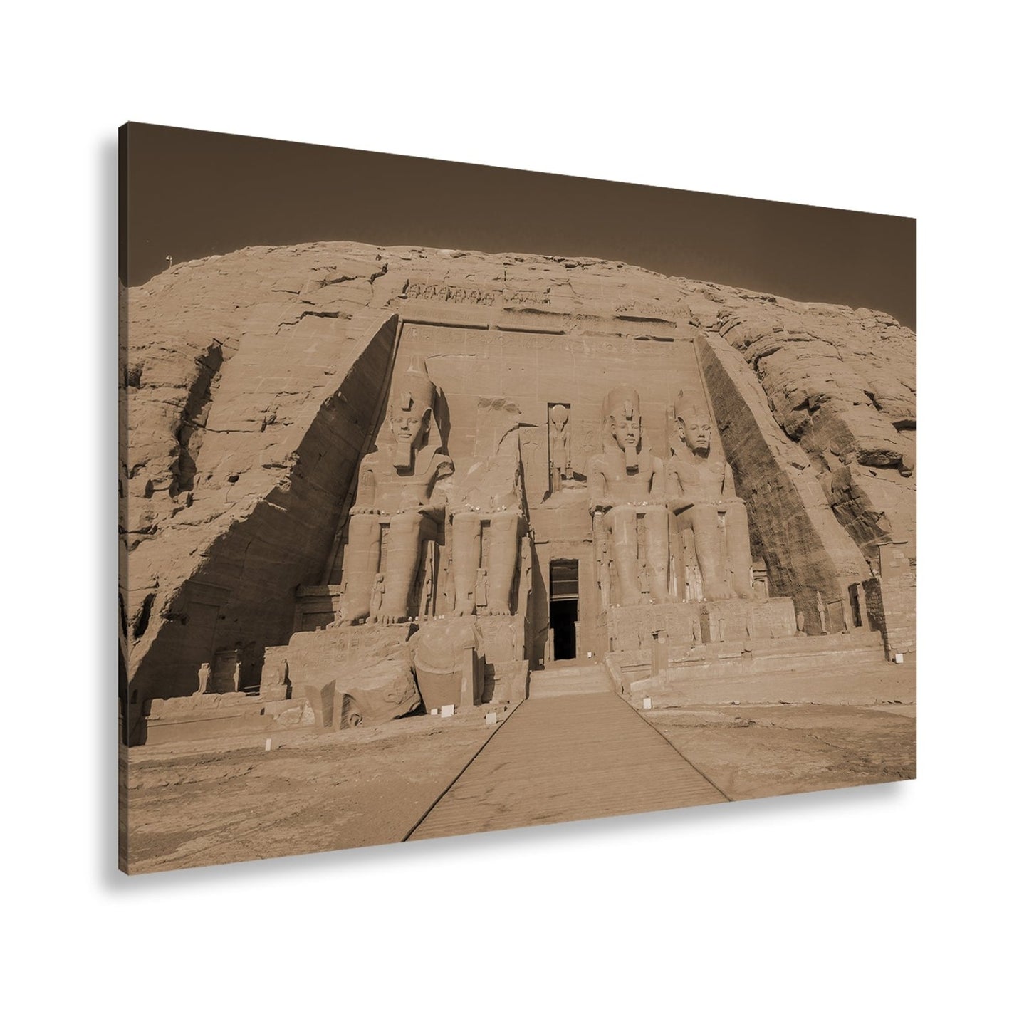 Leinwandbild Abu Simbel – ewige Wacht der Pharaonen in Stein gemeißelt. - deyoli