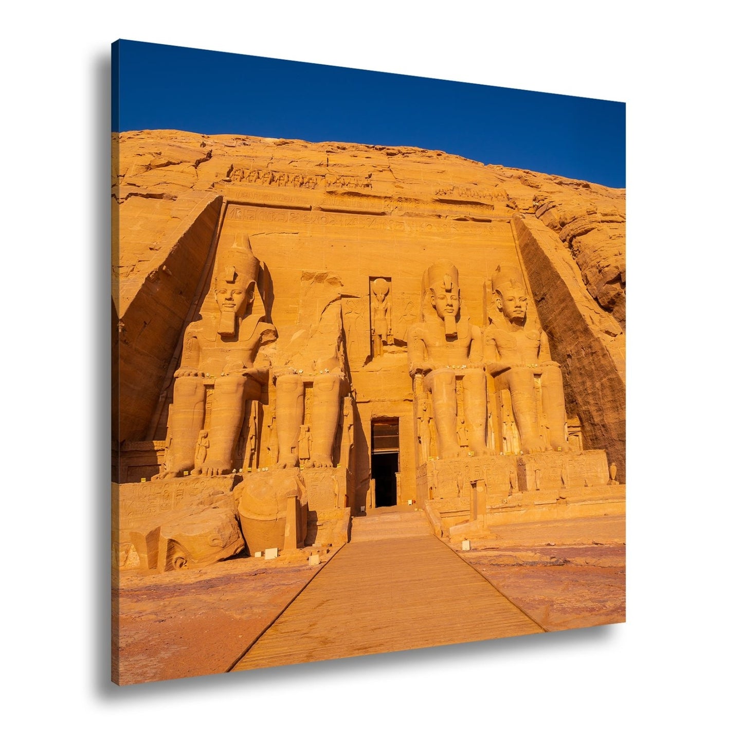 Leinwandbild Abu Simbel – ewige Wacht der Pharaonen in Stein gemeißelt. - deyoli