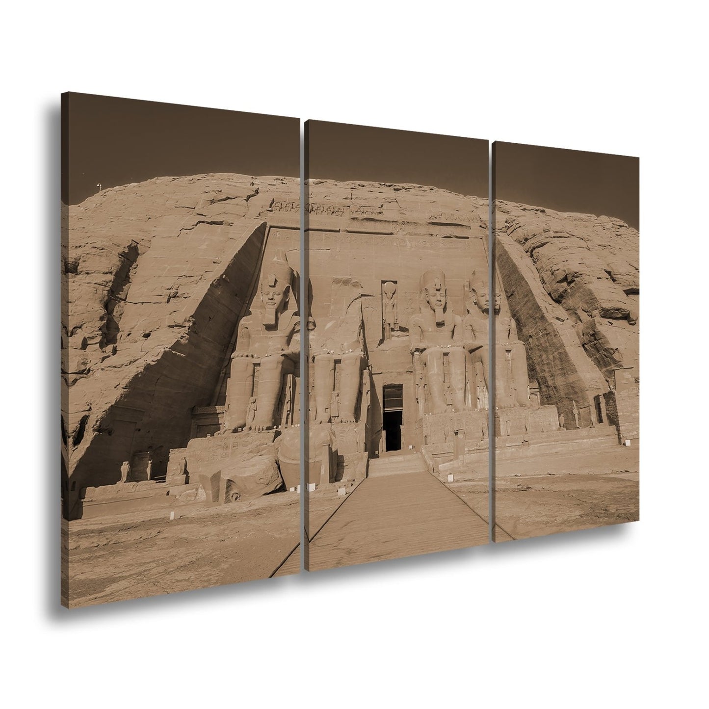 Leinwandbild Abu Simbel – ewige Wacht der Pharaonen in Stein gemeißelt. - deyoli