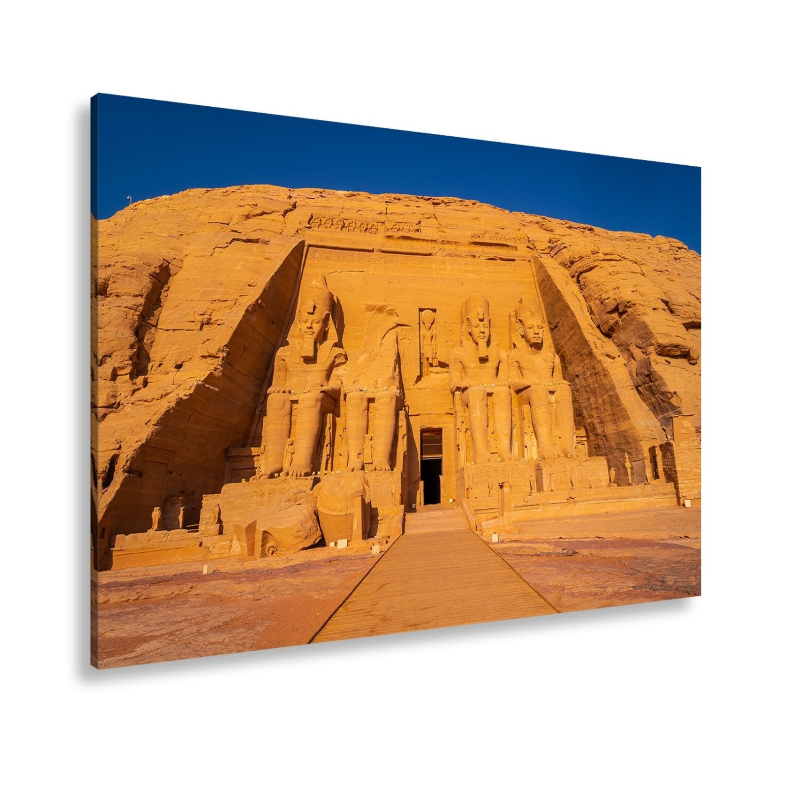 Leinwandbild Abu Simbel – ewige Wacht der Pharaonen in Stein gemeißelt. - deyoli