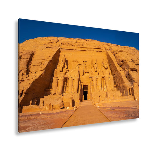 Leinwandbild Abu Simbel – ewige Wacht der Pharaonen in Stein gemeißelt. - deyoli