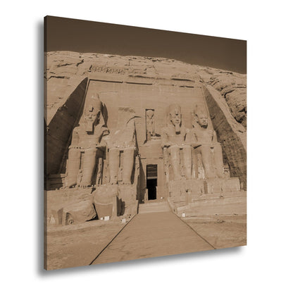 Leinwandbild Abu Simbel – ewige Wacht der Pharaonen in Stein gemeißelt. - deyoli