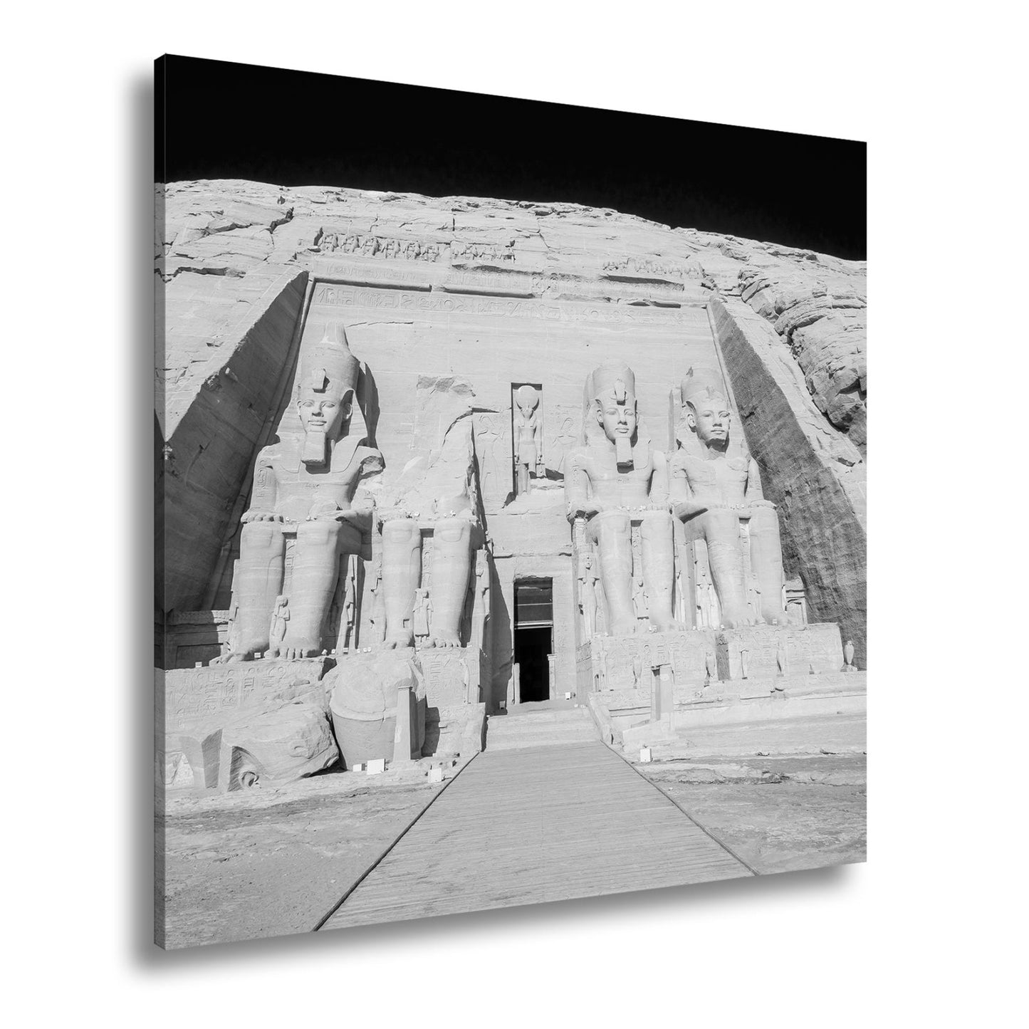 Leinwandbild Abu Simbel – ewige Wacht der Pharaonen in Stein gemeißelt. - deyoli