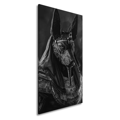 Leinwandbild Anubis, Wächter der Seelen, in goldener Ewigkeit gehüllt - deyoli