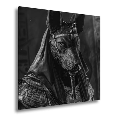 Leinwandbild Anubis, Wächter der Seelen, in goldener Ewigkeit gehüllt - deyoli