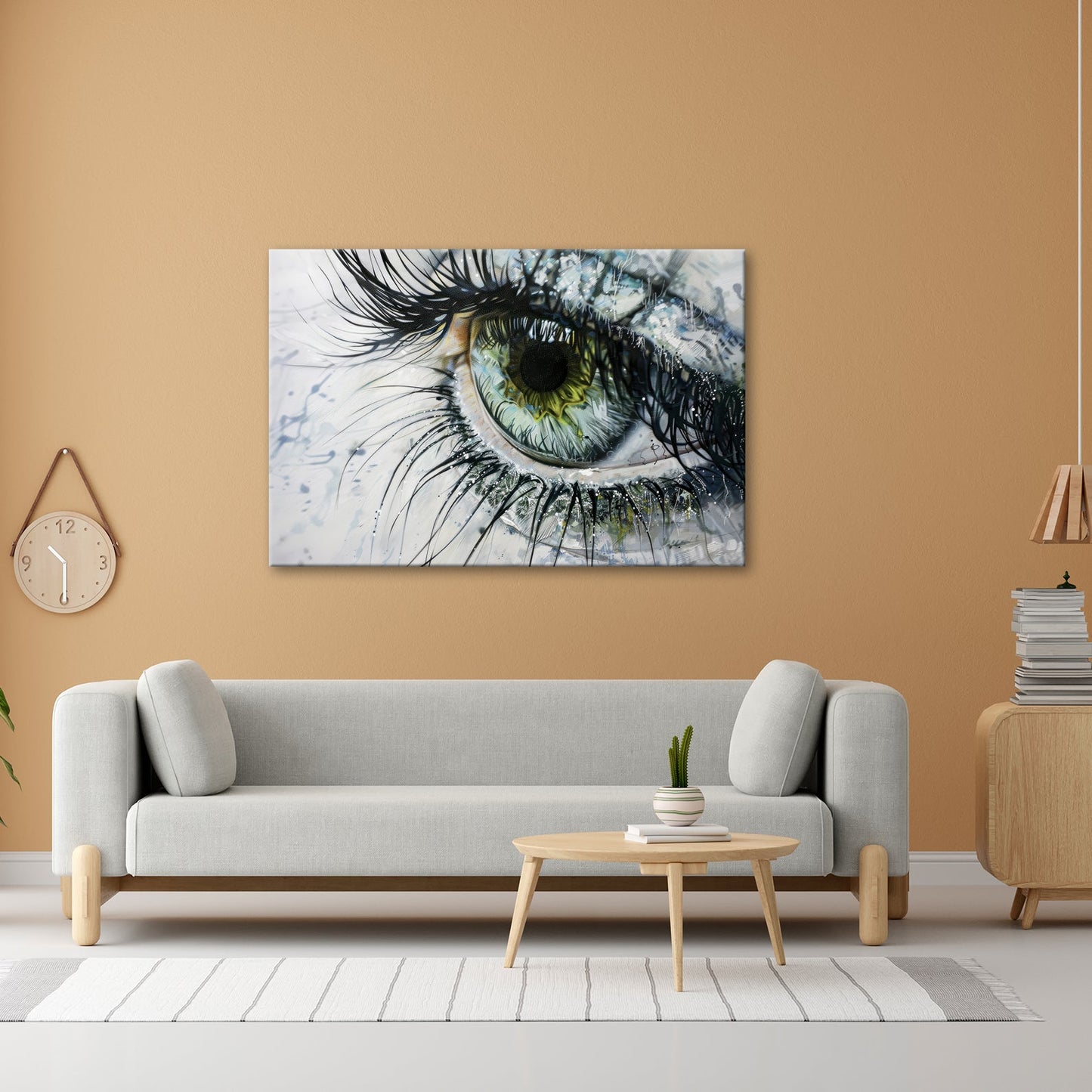 Leinwandbild Auge der Seele – detailreich, tief und voller Licht - deyoli