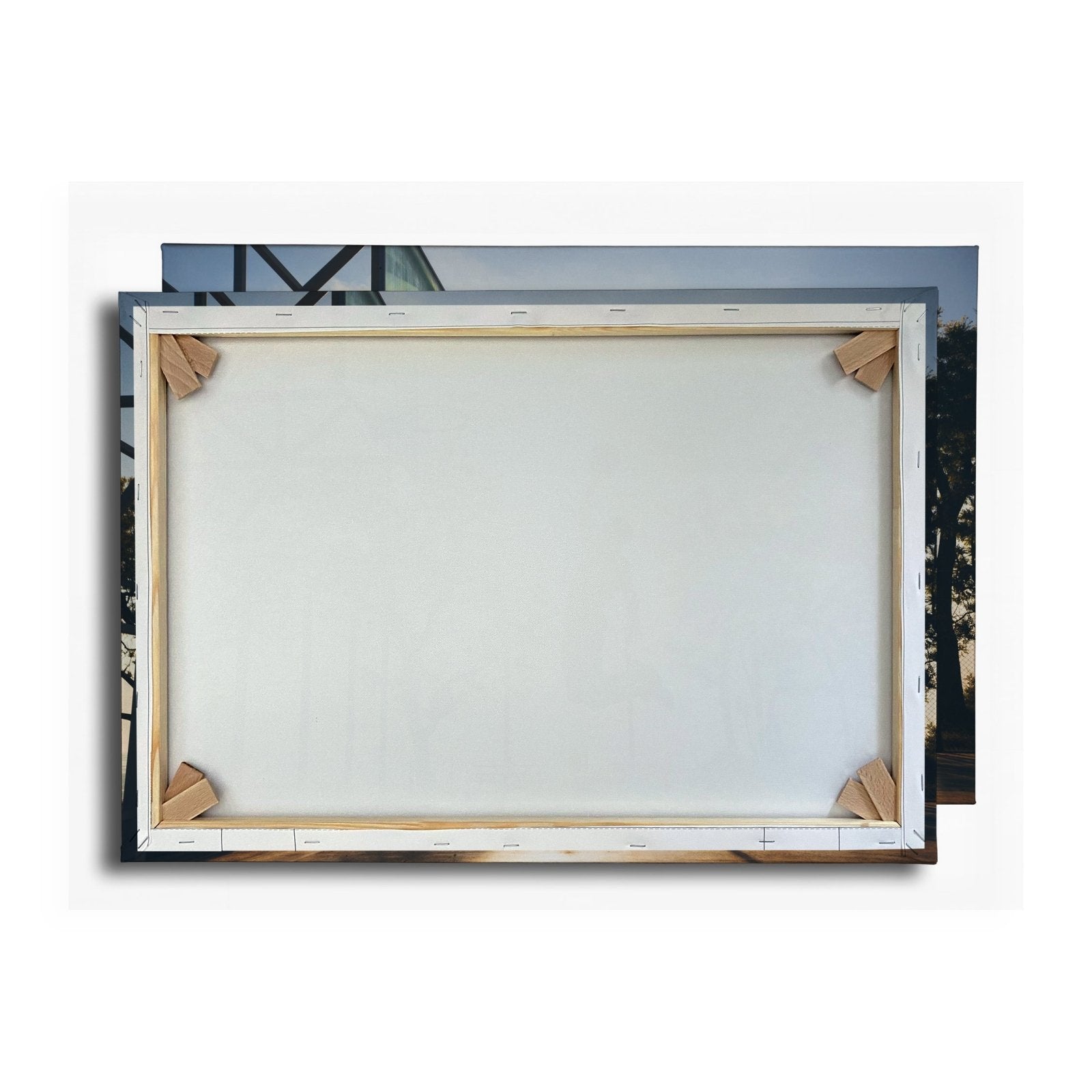 Leinwandbild Basketball Dunking Silhouette – Sport Abendhimmel XXL Canvas - deyoli