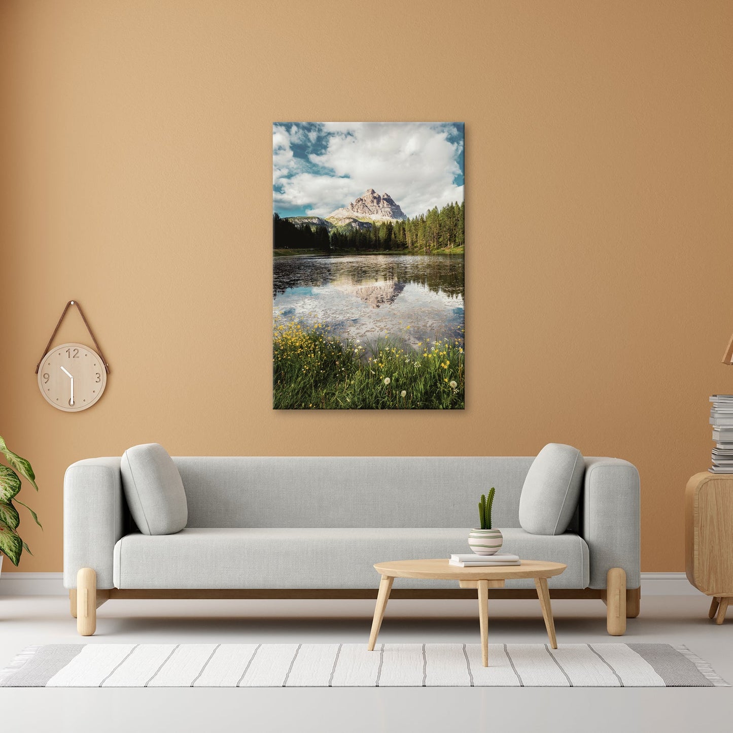 Leinwandbild Bergspiegel im See – Natur malt ihr schönstes Porträt. - deyoli