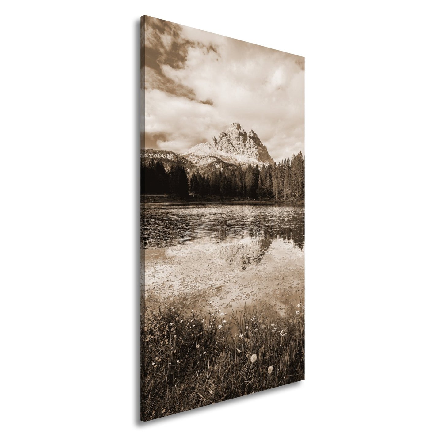 Leinwandbild Bergspiegel im See – Natur malt ihr schönstes Porträt. - deyoli