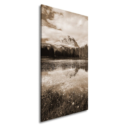 Leinwandbild Bergspiegel im See – Natur malt ihr schönstes Porträt. - deyoli