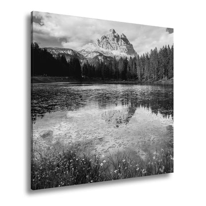 Leinwandbild Bergspiegel im See – Natur malt ihr schönstes Porträt. - deyoli