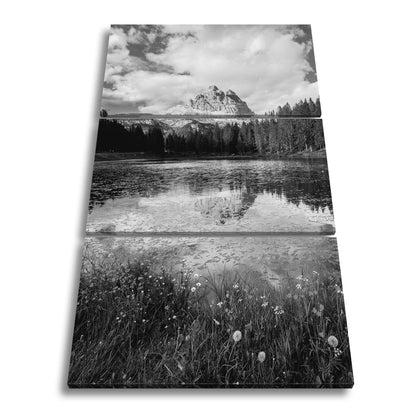 Leinwandbild Bergspiegel im See – Natur malt ihr schönstes Porträt. - deyoli