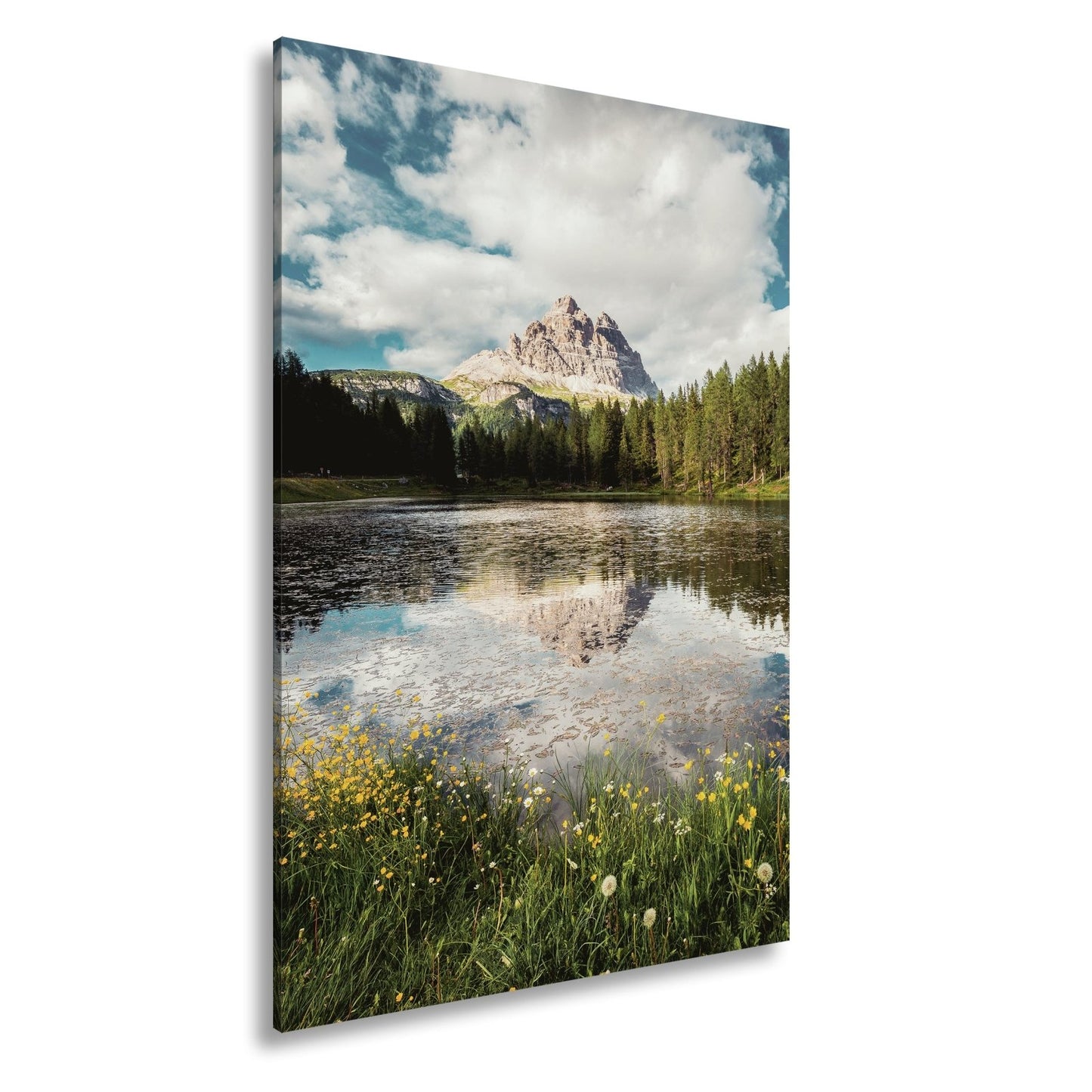 Leinwandbild Bergspiegel im See – Natur malt ihr schönstes Porträt. - deyoli