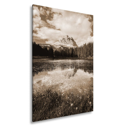 Leinwandbild Bergspiegel im See – Natur malt ihr schönstes Porträt. - deyoli